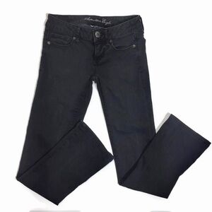 𝅺aeo dark grey wash skinny kick jeans